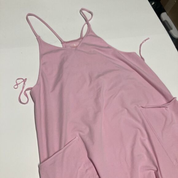 Free People FP MOVEMENT Hot Shot Onesie Light Pink Womens  XL Harem Romper - Picture 3 of 11